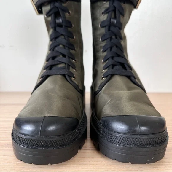 Madison Maison x Palladium Ranger Boot Women Sz 6 Vegan Army RARE 90's $495 - Picture 7 of 16